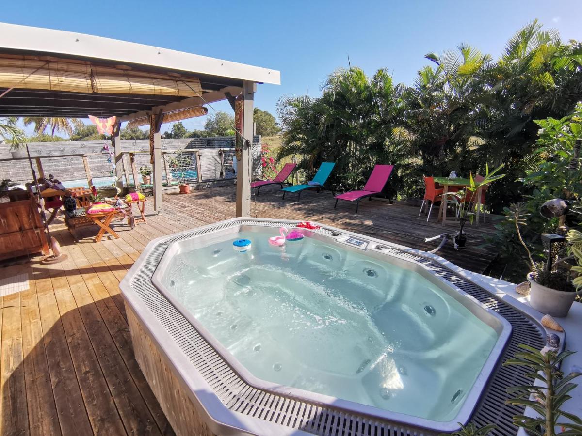 Bungalow La Perle - Jacuzzi - Piscine Saint-Francois  Dış mekan fotoğraf